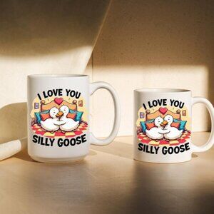 Cute Gifts for Girlfriend, I Love You Silly Goose,Gift for Wife Romantic,Goose73